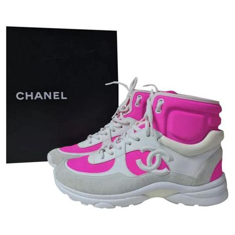 chanel sneakers trainers|chanel sneakers pink and white.